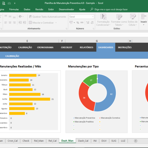 Planilha De Manuten O Preventiva Em Excel Planilhas Prontas 16520 Hot