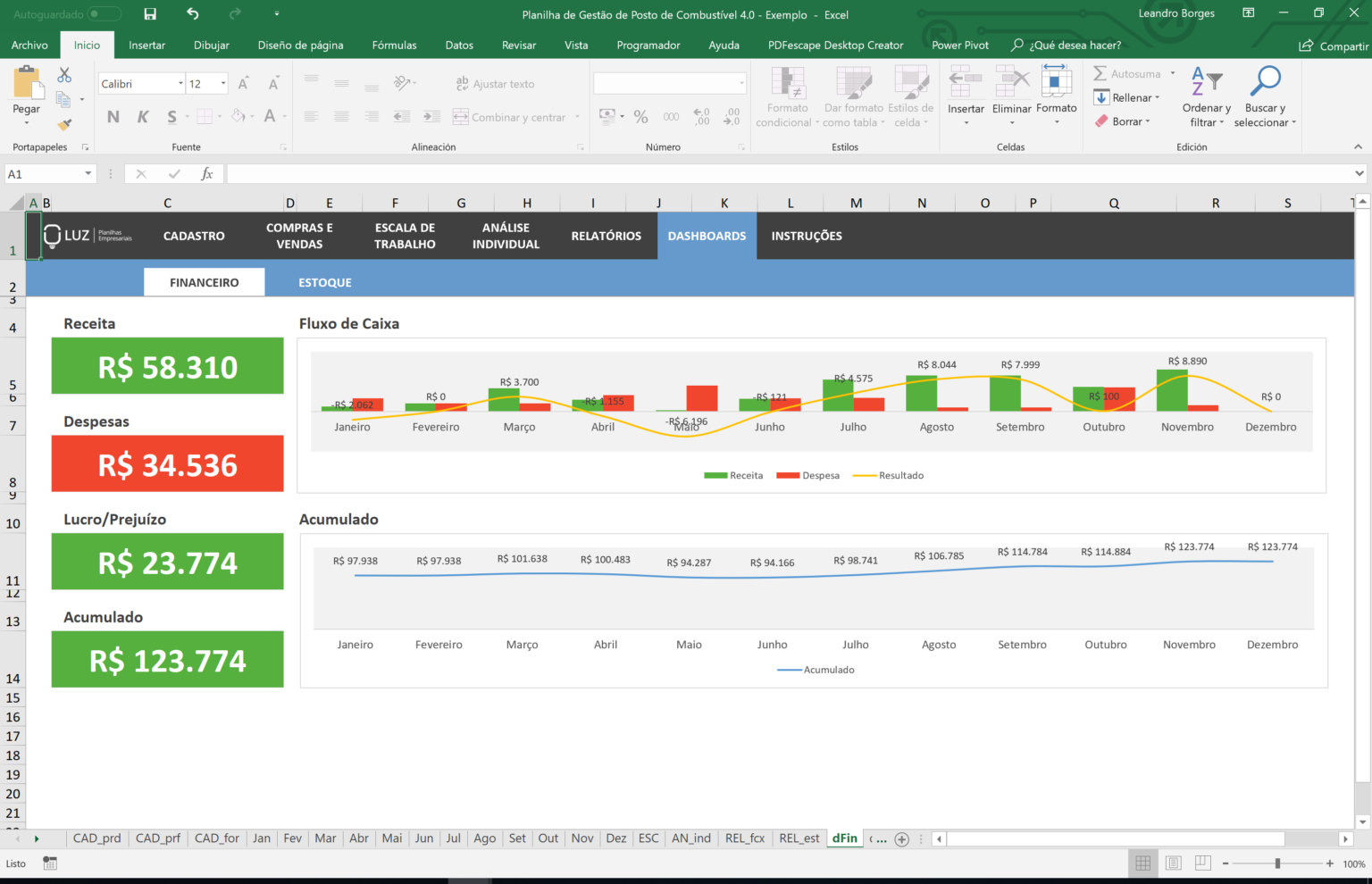 Planilha De Diagrama De Pareto No Excel Planilhas Prontas