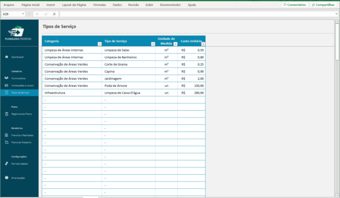 Cronograma De Limpeza Empresa Em Excel Gr Tis Smart P Vrogue Co