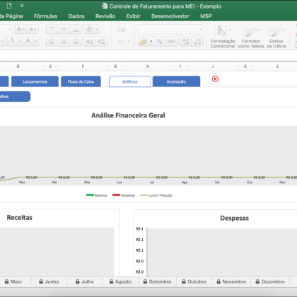 Planilha De Controle De Faturamento Para MEI - Planilhas Prontas