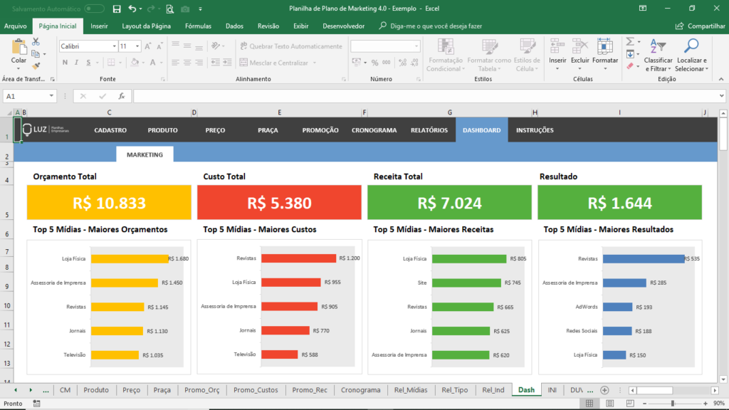 Pacote Com 4 Planilhas De Vendas - Planilhas Prontas