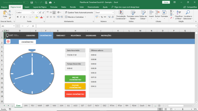 Planilha De Metas E Objetivos SMART Em Excel - Planilhas Prontas