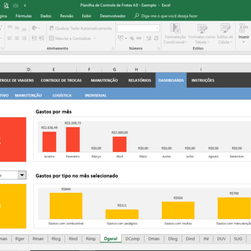 Planilha De Controle De Frota Em Excel Planilhas Prontas 3829