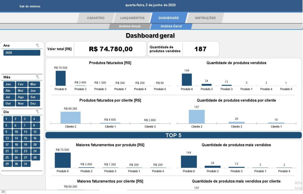 Planilha De Controle De Vendas Em Excel Planilhas Prontas 8171