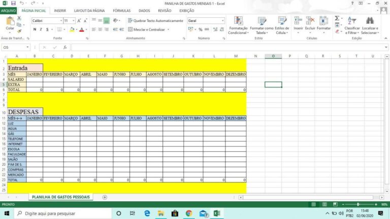 Planilha De Gastos Mensais Em Excel Planilhas Prontas Free Download Nude Photo Gallery